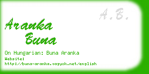 aranka buna business card